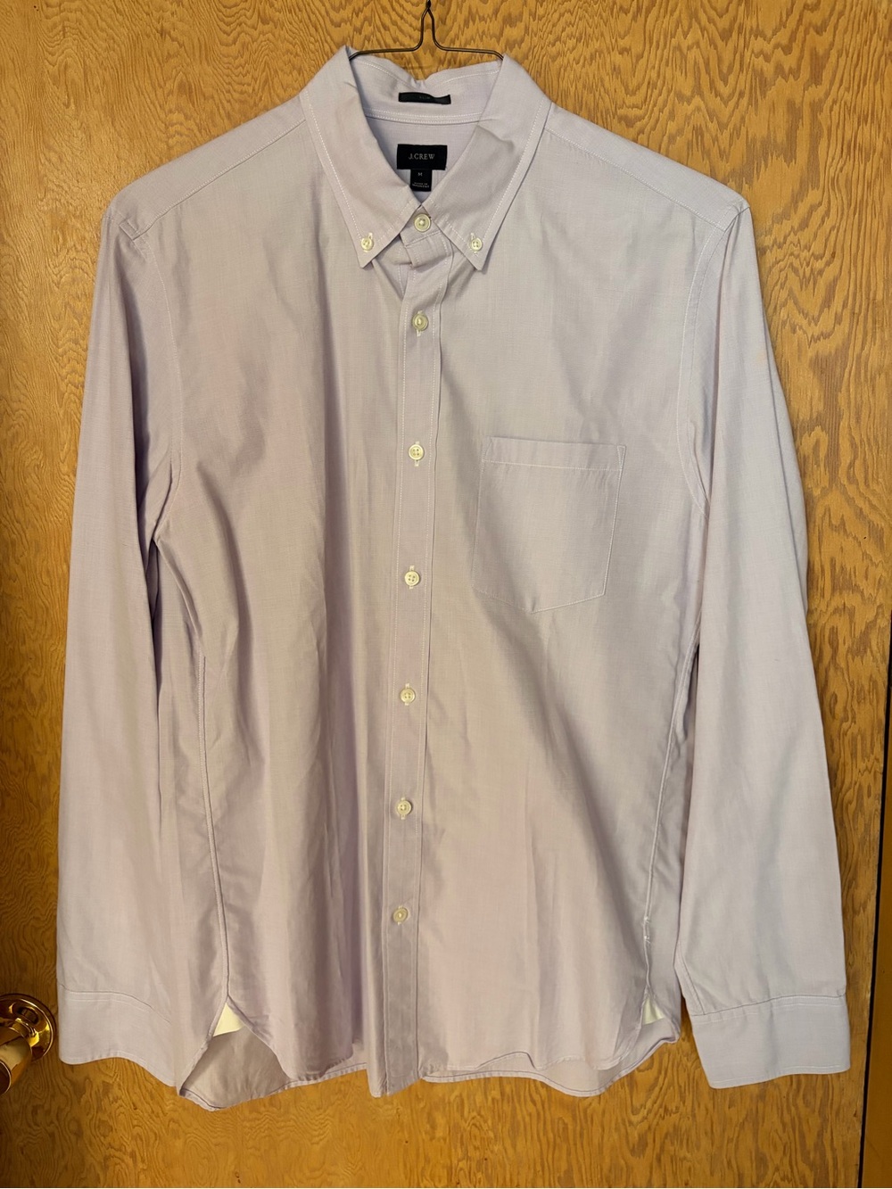 J. Crew Men's Light Lavender Button-Down Shirt